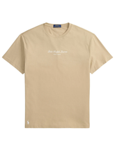 RALPH LAUREN Classic Fit Logo Knit Jersey T-Shirt Vintage Khaki