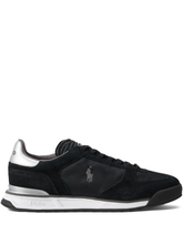 RALPH LAUREN Varick Suede & Oxford Sneakers Black/Grey