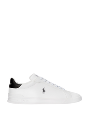 RALPH LAUREN Heritage Court II Leather Sneakers White/Black