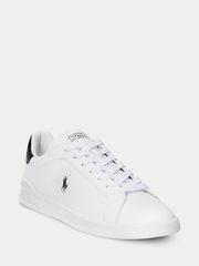 RALPH LAUREN Heritage Court II Leather Sneakers White/Black