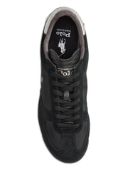 RALPH LAUREN Varick Suede & Oxford Sneakers Black/Grey
