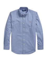 RALPH LAUREN Custom Fit Oxford Shirt Blue/White Gingham