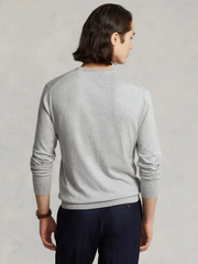 RALPH LAUREN Slim Fit Cotton Jumper Andover Heather