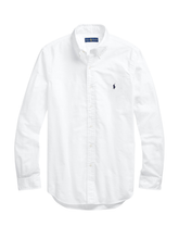 RALPH LAUREN Slim Fit Garment-Dyed Oxford Shirt White