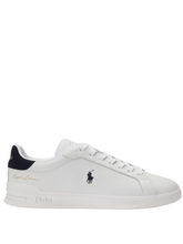 RALPH LAUREN Heritage Court II Leather Sneakers White/Hunter Navy