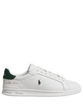 RALPH LAUREN Heritage Court II Leather Sneakers White/New Forest