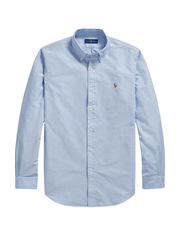 RALPH LAUREN Custom Fit Oxford Shirt Blue