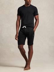 RALPH LAUREN Cotton Jersey Sleep Shorts Polo Black