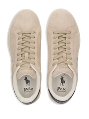 RALPH LAUREN Heritage Court II Suede Sneakers Milkshake/Navy