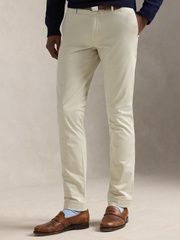 RALPH LAUREN Stretch Slim Fit Chino Trousers Basic Sand