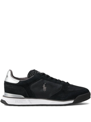 RALPH LAUREN Varick Suede & Oxford Sneakers Black/Grey
