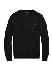 RALPH LAUREN Slim Fit Cotton Jumper Polo Black