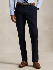 RALPH LAUREN Stretch Slim Fit Chino Trousers Aviator Navy