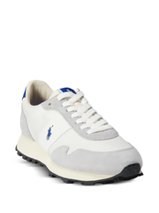 RALPH LAUREN PRL Trail 125 Suede-Mesh Sneakers Grey/Royal