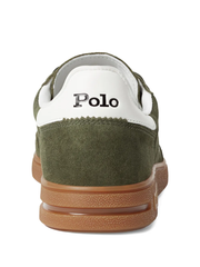 RALPH LAUREN Bedford Suede Sneaker Armadillo/Deckwash White