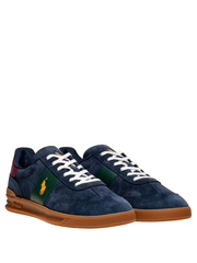 RALPH LAUREN Heritage Area Suede Sneakers Navy/Wine/Forest