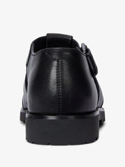 RALPH LAUREN Leather Fisherman Sandals Black