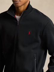 RALPH LAUREN Double-Knit Track Jacket Polo Black