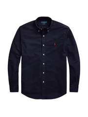 RALPH LAUREN Custom Fit Garment-Dyed Oxford Shirt Navy